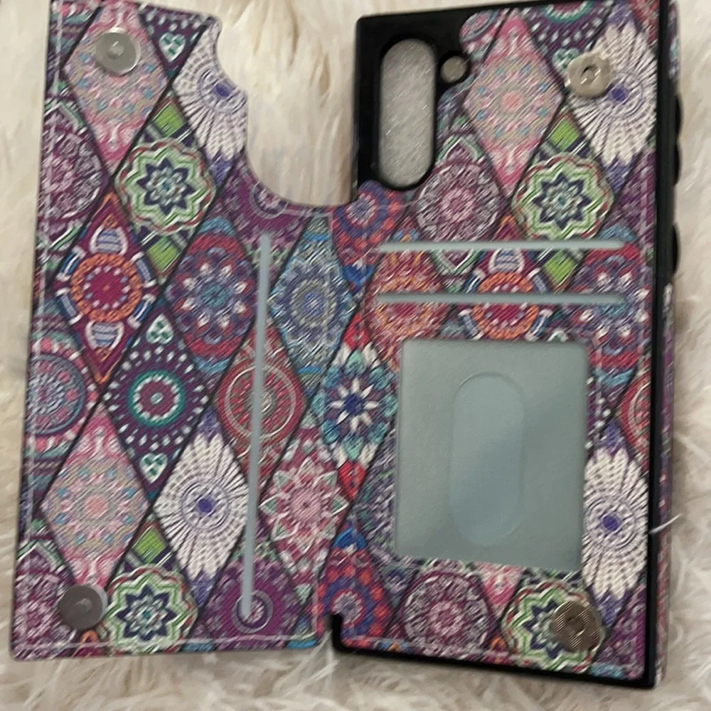 New Galaxy Note 10 flip case purple